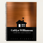 Kupfer Black Real Anwesen Broker Beruflich House Planer (Vorderseite)