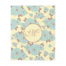 Kupfer Blassblüte Aquamarine Blüte auf Pastellgelb