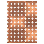 Kupfer-Blick moderner Punktentwurf Klemmbrett (Rückseite)