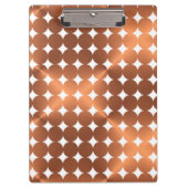 Kupfer-Blick moderner Punktentwurf Klemmbrett (Vorderseite)