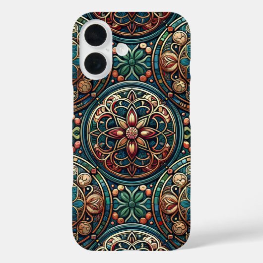 Kupfer Blume iPhone 16 Fall Case-Mate iPhone Hülle (Rückseite)