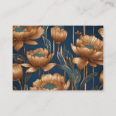 Kupfer-Blume Visitenkarte (Rückseite)