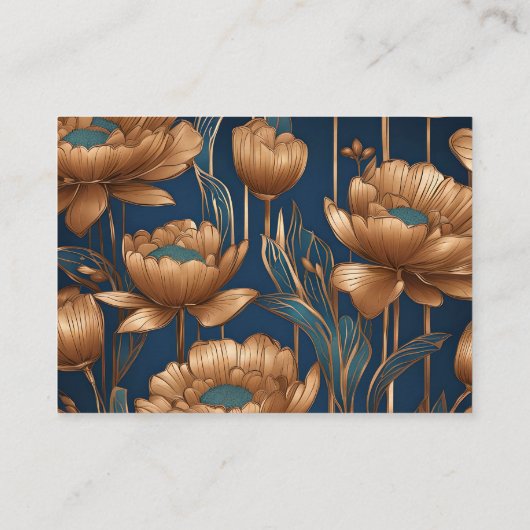 Kupfer-Blume Visitenkarte (Rückseite)