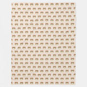 Kupfer-Blumen-Decke Pastell Boho-Home-Stil Fleecedecke (Vorderseite)