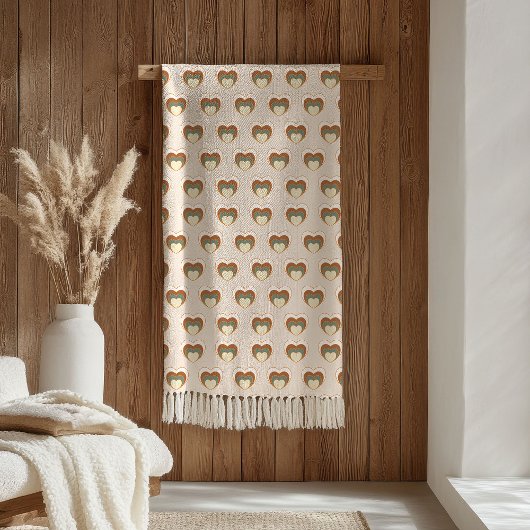 Kupfer-Blumen-Decke Pastell Boho-Home-Stil Fleecedecke