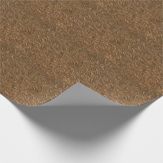 Kupfer-Blüte: Verzierte Tafel Art. Geschenkpapier (Ecke)