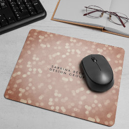 Kupfer Bokeh Lights | PERSONALISIERT Mousepad