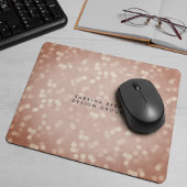 Kupfer Bokeh Lights | PERSONALISIERT Mousepad