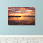 Kupfer & Bronze Lake of the Sunset Leinwanddruck (Insitu (Holzboden))