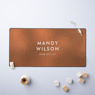 Kupfer Bronze Shine Stilvolle IMITATE FOIL LARGE Schreibtischunterlage