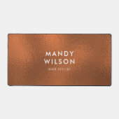 Kupfer Bronze Shine Stilvolle IMITATE FOIL LARGE Schreibtischunterlage (Vorderseite)