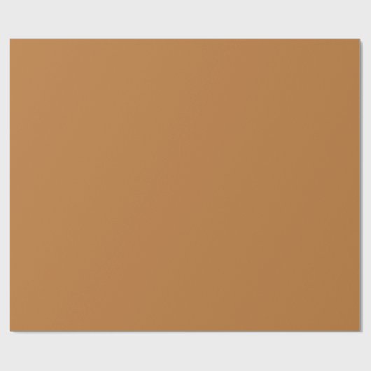 Kupfer Brown Geschenkpapier (Flach)