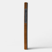 Kupfer Brown Metallic Monogram Case-Mate iPhone Ca Hülle (Rückseite / Links)