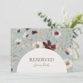 Kupfer-Burgund-Wildblume | Aquamarin reserviertes  (Stehend Vorderseite)