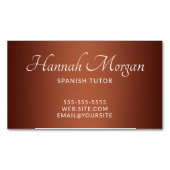 Kupfer-Bürste Ombre Magnetische Visitenkarte (Vorderseite)