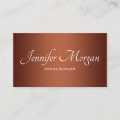 Kupfer-Bürste Ombre Visitenkarte (Vorderseite)