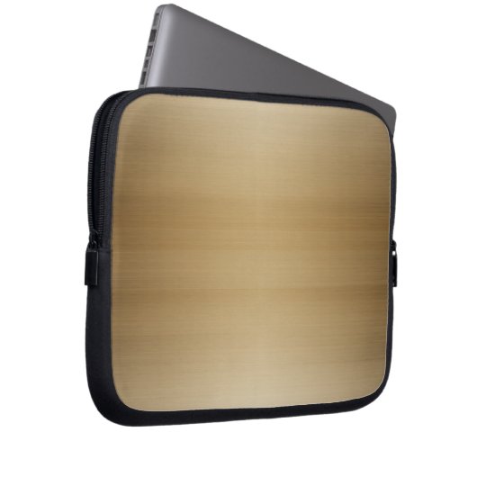 Kupfer-Bürstenmetall Laptopschutzhülle (Vorne Rechts)