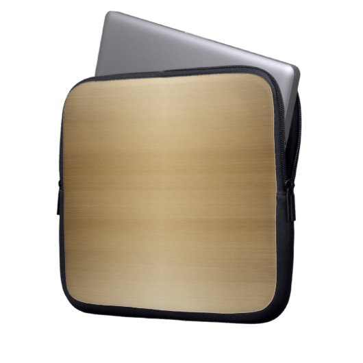 Kupfer-Bürstenmetall Laptopschutzhülle (Vorderseite Links)