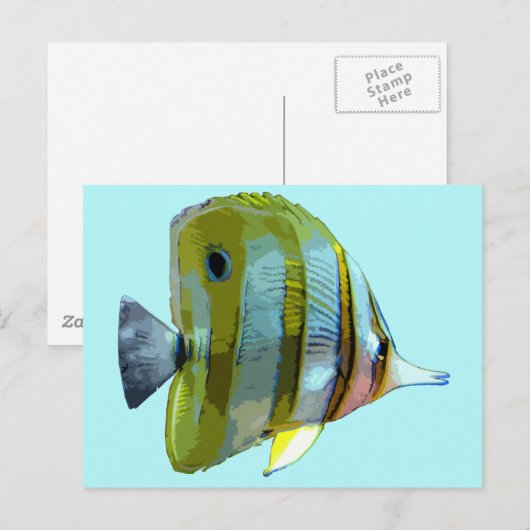 Kupfer-Butterfly Postkarte (Vorne/Hinten)