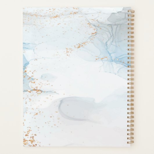 Kupfer Caduceus Rose Gold Luxus Marmor Planer (Rückseite)