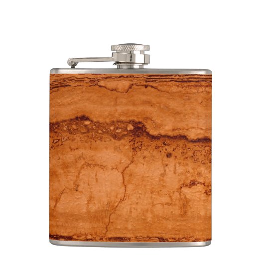 Kupfer Canyon Granit, bernsteinfarbenes Gold Sedon Flachmann (Vorderseite)