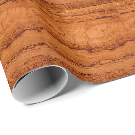 Kupfer Canyon Granit, bernsteinfarbenes Gold Sedon Geschenkpapier (Rolleneckpunkt)