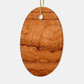 Kupfer Canyon Granit, bernsteinfarbenes Gold Sedon Keramik Ornament (Links)