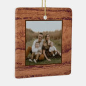 Kupfer Canyon Granit, bernsteinfarbenes Gold Sedon Keramikornament (Rechts)