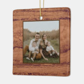 Kupfer Canyon Granit, bernsteinfarbenes Gold Sedon Keramikornament (Links)