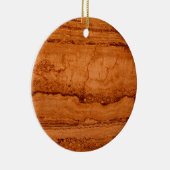 Kupfer Canyon Granit, bernsteinfarbenes Gold Sedon Keramikornament (Rechts)