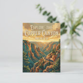 Kupfer Canyon Postkarte (Stehend Vorderseite)