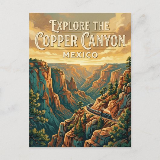 Kupfer Canyon Postkarte (Vorderseite)