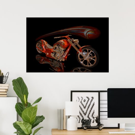 Kupfer-Chopper Poster (Heimbüro)