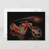 Kupfer-Chopper.. Postkarte (Vorne/Hinten)