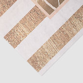 Kupfer & Creme Tropische Palmen Bäume Moderne Spar Seidenpapier (Ausschnitt)