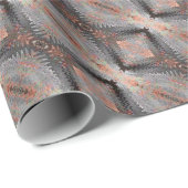 Kupfer-Diamant-Webmuster Geschenkpapier (Rolleneckpunkt)