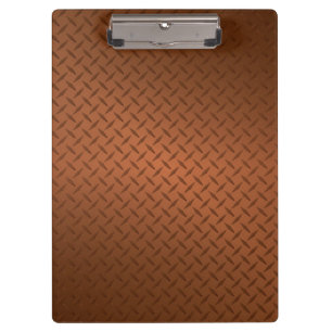 Kupfer-Diamantplatten-Muster-Look Klemmbrett