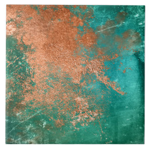 Kupfer-Distressed-Patina Fliese
