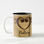 Kupfer Doppelbarsch Clef Herzpsalterie Zweifarbige Tasse (Links)