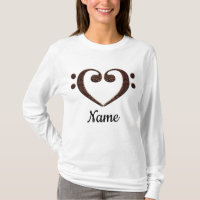 Kupfer-Doppelbläschen-Clef-Herz individuell angepa