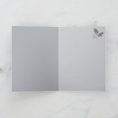 Kupfer Dusty Blue Dies ist die Jahreszeit Ihr Foto Karte (Innenseite)