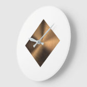 Kupfer-Effektsperre Große Wanduhr (Winkel)