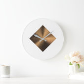 Kupfer-Effektsperre Große Wanduhr (Zuhause)