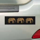 Kupfer-Elefantenschalttafel Autoaufkleber (Auf Auto)