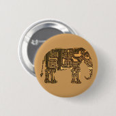 Kupfer-Elefantenschalttafel Button (Vorne & Hinten)