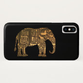 Kupfer-Elefantenschalttafel Case-Mate iPhone Hülle (Rückseite (Horizontal))