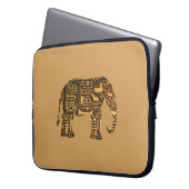 Kupfer-Elefantenschalttafel Laptopschutzhülle (Vorderseite Links)