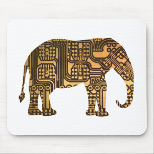 Kupfer-Elefantenschalttafel Mousepad