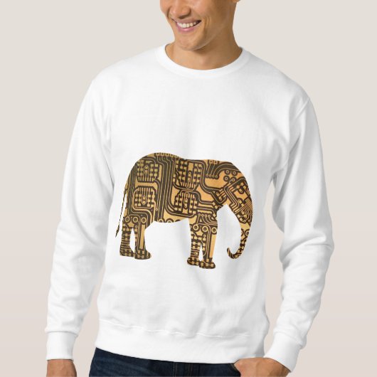Kupfer-Elefantenschalttafel Sweatshirt (Vorderseite)
