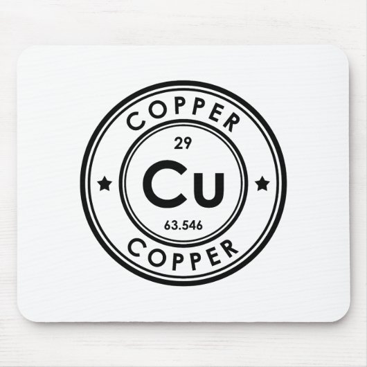 Kupfer-Element-Maus-Pad Mousepad (Vorne)